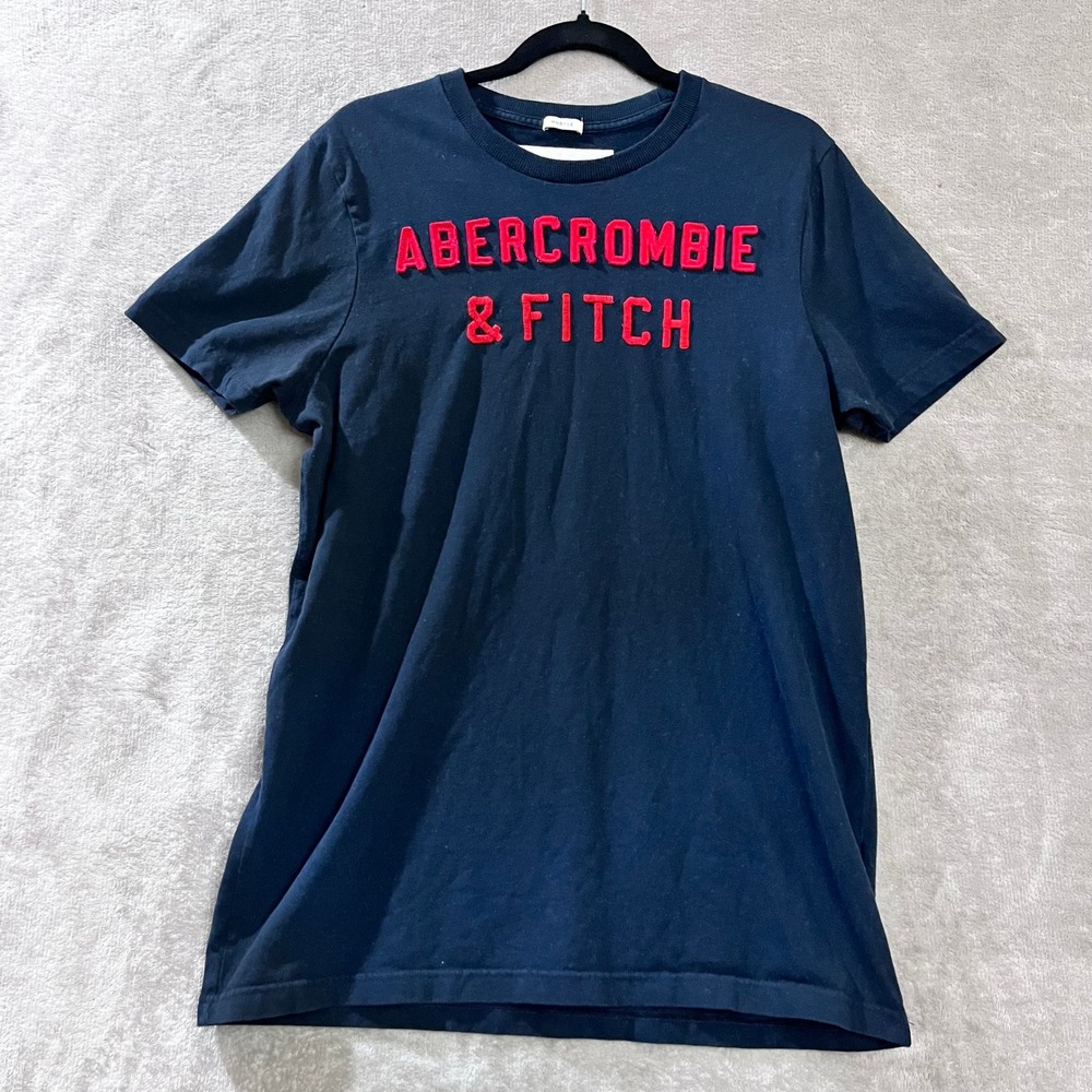 Abercrombie & Fitch Muscle Shirt Mens 2X Y2K Logo Embroidered Spell Out Preppy‎